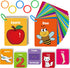 Toddler Flash Cards Baby Cognitive Flashcards for Kids, Learning Alphabet, Numbers, Shapes & Colors, Animals, First Words, Body Parts, Foods, Pres...