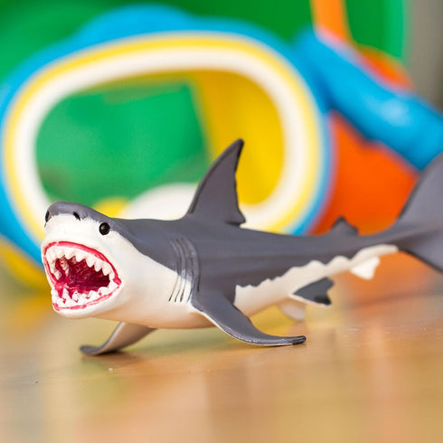 Safari Ltd. Megalodon Figurine - Detailed 7.25" Shark Figure - Educational Toy for Boys, Girls, and Kids Age 3+...