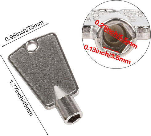 RDEXP 1.77x0.98inch Freezer Door Keys Replaces AP6012757 Set of 4 AP2940188 WP842177...