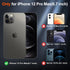SUPFINE Magnetic for iPhone 12 Pro Max Case (Compatible with MagSafe) (12FT Military Grade Drop Protection) 2XTempered(Glass Screen and Camera Len...
