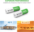 Kruta Rechargeable AA Batteries 12-Pack 1600mah 1.2V NiMH High Capacity Double AA Solar Batteries for for Garden Landscaping Outdoor Solar Lights,...
