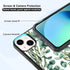 Summer Eucalyptus Case for iPhone 13/14 Case 6.1 Inch, Silicone Ultra Shockproof Funny Protection Cute Plant Phone Case for Girls Women Baby Cover...
