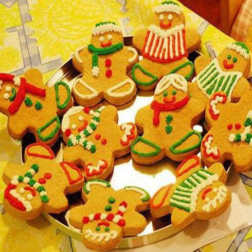 Gingerbread Man and Gingerbread Woman Shaped Cookie Cutters Set of 6 pcs, Stainless Steel Christmas Gingerbread Families Boys and Girls Fondant Cu...