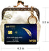 Vintage Kiss Lock Coin Purse Keychain Buckle Wallet for Women(light yellow)...