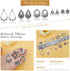 JIALEEY Antiqued Tibetan Silver Earring Chandelier Earring Jewelry Making Kit for Earring Drop and Charm Pendant Assorted Pack (30Pair 60Pcs)...