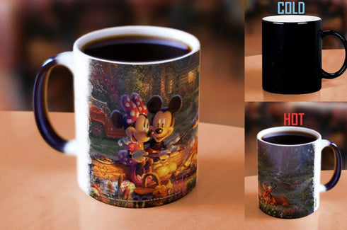 Morphing Mugs Disney – Mickey and Minnie Mouse - Campfire – Thomas Kinkade - One 11 oz Color Changing Heat Sensitive Ceramic Mug – Image Revealed ...
