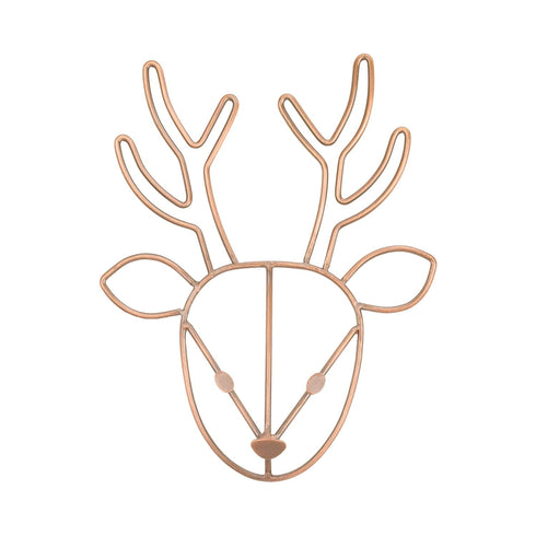NoJo Deer Shaped Wire Nursery Wall Decor, Finish, Copper...