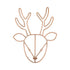 NoJo Deer Shaped Wire Nursery Wall Decor, Finish, Copper...
