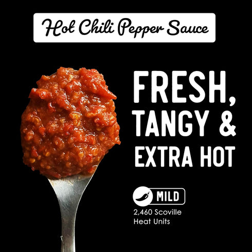 Fix Hot Sauce, Hot Chili Pepper Sauce - Gourmet Chili Pepper Hot Sauce, Chili Paste, Vegan, Gluten Free, No Sugar, Crushed Red Pepper Sauce, Red H...