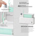 Floss Pick Dispenser with 40 Count Double Thread Flossers and 2 Boxes of Replacement Cores, Cleaning Teeth More Deeply, Sealed Storage (Green)...