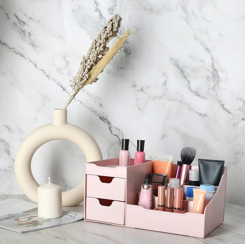 Mantello Bathroom Organizer Countertop- Make Up Organizers and Storage- Bathroom Counter Organizer and Skin Care Organizer, Makeup Organizer for V...