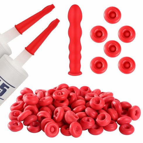 MARFOREVER Caulk Caps, Caulking Tube Caps 20 Pack Caulk Tube Sealer Cap, Caulk Saver Cover Sealer for Sealing and Preserving Open Caulking Tube...