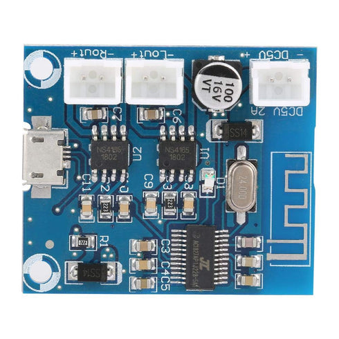 YWBL-WH 5W + 5W Bluetooth Amplifier Board, Mini Bluetooth Amplifier Board Module 4.2 Circuit Stereo Speaker Digital Module, Module...