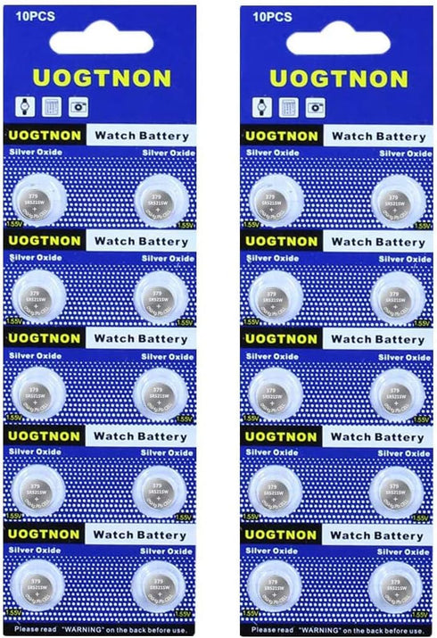 379 SR521SW V379 Watch Battery 1.5V Button Cell (20-Pack)...
