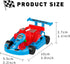 PROLOSO Pull Back Go Kart Friction Powered Racing Cars Kids Birthday Party Favors Goodie Bag Fillers Class Prizes Little Wind Up Vehicle Toys in B...