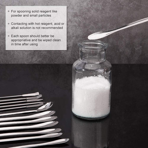 OLYCRAFT 26PCS Stainless Steel Lab Measuring Spatula Set, Micro Lab Scoop/Spoon Mixing Spatula for Powders Gel Cap Filler, Capsule Filler,Laborato...