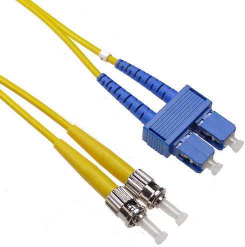 NTW NL-ST/SC-03SDR ST/SC Singlemode Duplex 9/125 Optical Fiber Nonconductive Riser Jumper Cable OS1...