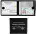 UYYE Car Registration and Insurance Card Holder, Vehicle Glove Box Car Organizer, Interior Car Accessories for Documents, Cards, License - 2 Pack...