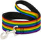 Dog Leash Flag Pride Rainbow 4 Feet Long 1.0 Inch Wide...