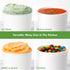 Tovolo Sweet Treat, Reusable Ice Cream Container for Homemade Ice Cream, Raspberry - 1 Quart Stackable Storage Tubs with Silicone Lids for Freezer...