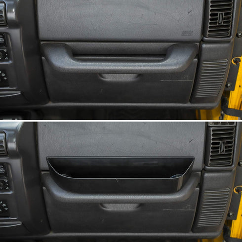 JeCar TJ GrabTray Passenger Storage Tray Organizer Grab Handle Accessory Box for 1997-2006 Jeep Wrangler TJ 2-door/4-door, Interior Accessories, B...