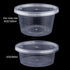 Augshy 40 Pack Small Slime Containers with Lids, Jello Shot Cups Condiment Containers Plastic Portion Cups with Lids for Salad Dressing Food Stora...