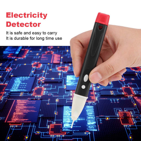 Red Test Pencil Non Contact Electricity Measurement Voltage Tester Electricity Detector with LED Light Electricity Voltage Tester...