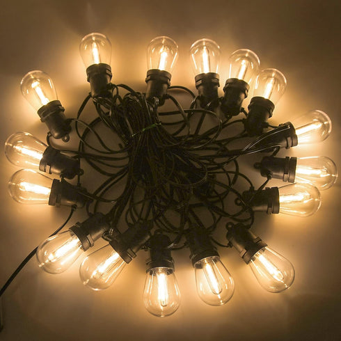 New S14 LED String Light Replacement Bulb, 12PK LED Bulb, 0.6 Watts 120 Volts, E12 Screw Base, Warm White...