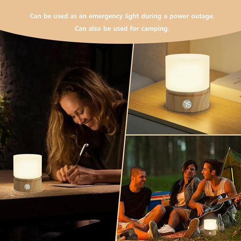 Small Table Lamp, Portable Dimmable Night Light with Timer for Kids,3000k Warm Led Light, Small Bedside Lamps for Bedroom Living Room Housewarming...