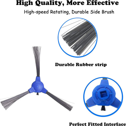 Side Brush Replacement for Eufy RoboVac 11S, RoboVac 12,RoboVac 15C, RoboVac 30, RoboVac 30C, RoboVac 35C Vacuum, 6Pack...