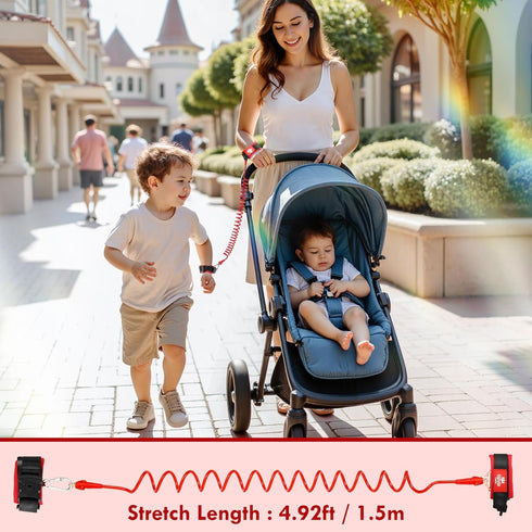 Lehoo Castle Toddler Leash for Walking, Baby Leashes for Toddlers Boys, Kid Harness with Leash, Child Safety Leash Anti Lost Wrist Link (Mickey)...