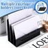 Black Desktop Mail Organizer Acrylic File Holder Acrylic File Organizer Multifunction Office File Sorter for Easy Access Office Home Letter Docume...