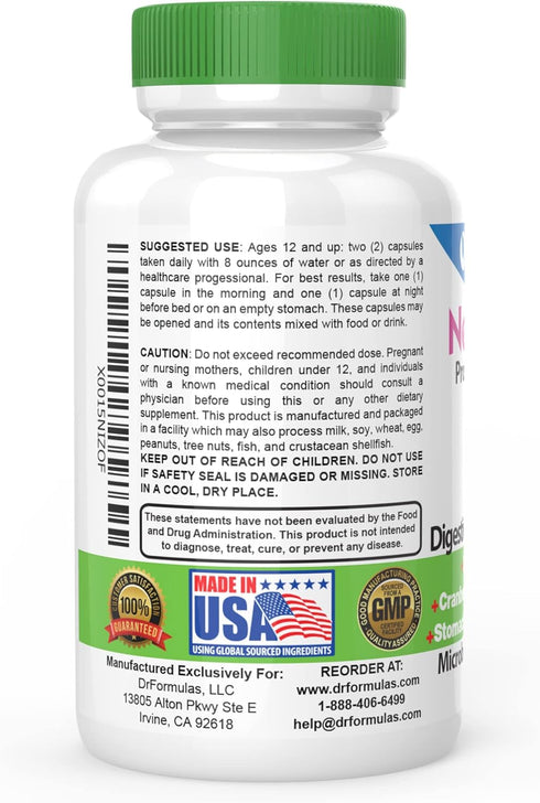 DrFormulas Cranberry Probiotics for Women Vaginal Health & Urinary Tract with Fiber Prebiotic & D Mannose | Nexabiotic Feminine Health, Vaginosis ...