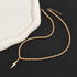 Lightning Bolt Necklace Gold Thunder Pendant Necklace Vintage Lightning Charms Rope Chain Necklace Long Sweater Chain Necklace Jewelry for Women M...