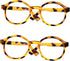 Toyvian 2pcs Doll Glasses Clear Glasses for Kids DIY Doll Supplies Kids Round Glasses Retro Glasses Decorative...