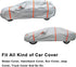 Car Cover Straps Wind Protector,3Pcs Elastic Adjustable Rope Protect Your Car Cover from Blowing Off in High Winds, Universal Fit...