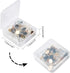 UNICRAFTALE 48 Sets 4 Colors 8/10/12mm Hypoallergenic Earring Bezel with Cabochons Stainless Steel Stud Earring with Earring Backs Earring Bezel T...