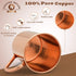 Copper Mules PURE Copper Mug RAW Copper Interior Ideal for Ayurvedic Health Benefits and Moscow Mules - Straight Smooth Finish - Authentic and Str...