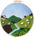 Feltsky Needle Felting Kit Landscape Framed in Embroidery Hoop 8" Craft for Mom Full Kit (Spring)...