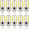 110V- 130V G4 LED Bulb Dimmable Cool White 6000K (Not Low Voltage 12V) 3W 20W 30W Halogen Equivalent Bi-Pin Base Lamp (Pack of 10)...