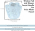 Bathtub and Shower 1 Piece Petal Faucet Knob Replacement Trim Kit with 3 Piece Button Set of Hot, Cold, and Diverter, Clear Acrylic...