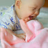 Baby Lovie, Small Security Blanket for Babies - Soft Blanket with Satin Trim - Newborn Baby Essentials & Baby Gifts – 14” x 14” - Pink...