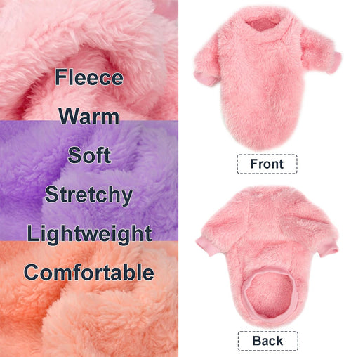 Dog Sweater, 3 Pack Dog Sweaters for Small Dogs, Dog Clothes for Small Dogs Girl Boy, Ultra Soft and Warm Puppy Sweater Dog Coat for Winter Christ...