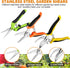 Garden Pruning Shears,3 Pack Stainless Steel Pruning Shears for Gardening,Garden Scissors Set with Storage Bag,Garden Clippers Handheld,Garden Too...
