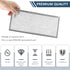 Fits for Whirlpool W10208631A Microwave Grease Filter - Approx 13" x 6" (2-Pack) & 8206230A Microwave Charcoal Filter by AMI PARTS (4-Pack)...