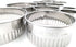 11 Piece Graduated Sizes Fluted Edge Round Pastry/Cookie Cutter Set Heavy Duty 18/8 304 Stainless Steel – Metal Engrave Size –Tin Storage Box for ...