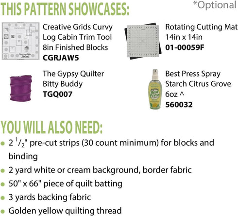 Hopscotch Curvy Log Cabin Quilt Pattern, by Cut Loose Press and Natural Comforts Quilting...