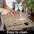 6Pcs Coffee Bar Mat Plastic Coffee Bar Accessories Decorations Under Coffee Maker Mat Supplies Coffee Machine Placemat Essentials Must Haves for C...