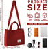 Corduroy Tote Canvas Bag, Large Satchel Handbag Shoulder Bags Fashion Casual Travel Shopping Daily Bag...