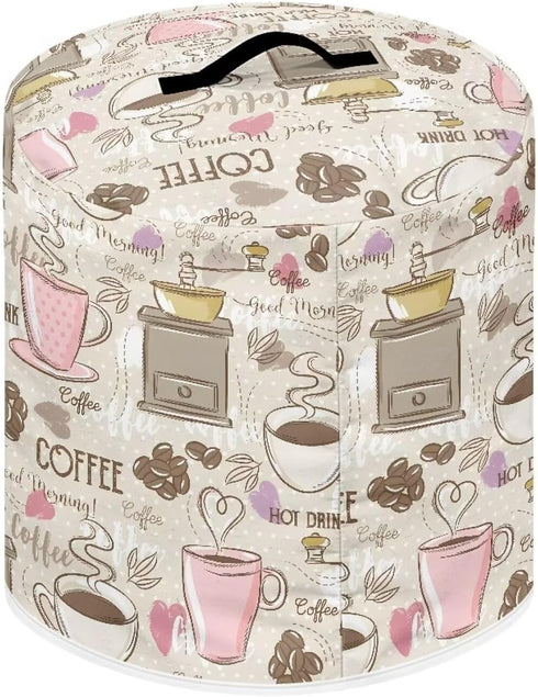 Coffee Print Appliance Cover Dust Cover for 6 Quart Electric Pressure Cooker Rice Cooker Cover Kitchen Decorative Cover for Air Fryer Dustproof Pr...